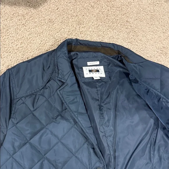 Joseph Abboud Quilted Dark Blue Jacket - Picture 7 of 8